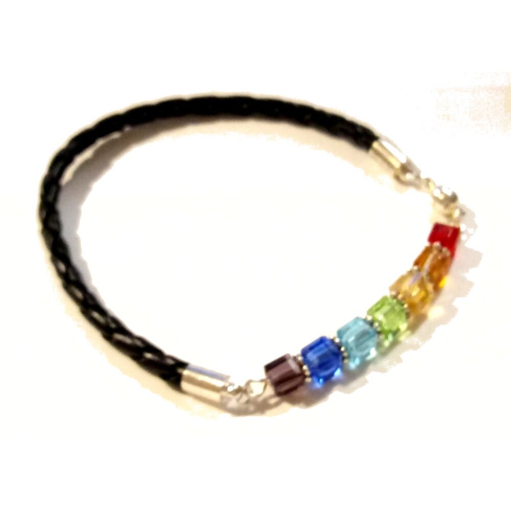 Gay Lesbian Pride Flag Bracelet